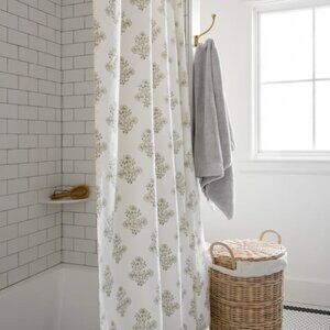 McGee & CO Block Print Shower Curtain